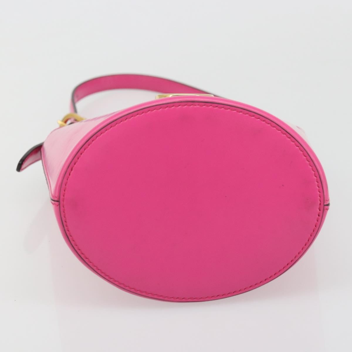 Salvatore Ferragamo Trifolio Leather Pink Leather Shoulder Bag Bag (Pre-Owned)