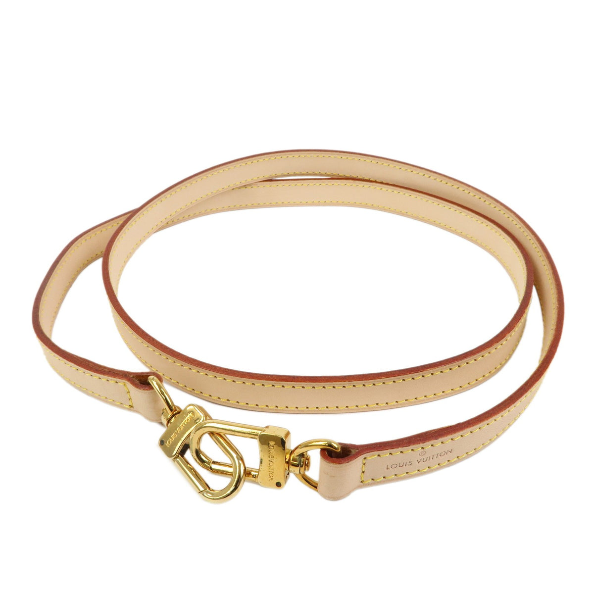 Louis Vuitton Croisette Shoulder Strap Leather Beige Leather Straps Accessory (Pre-Owned)