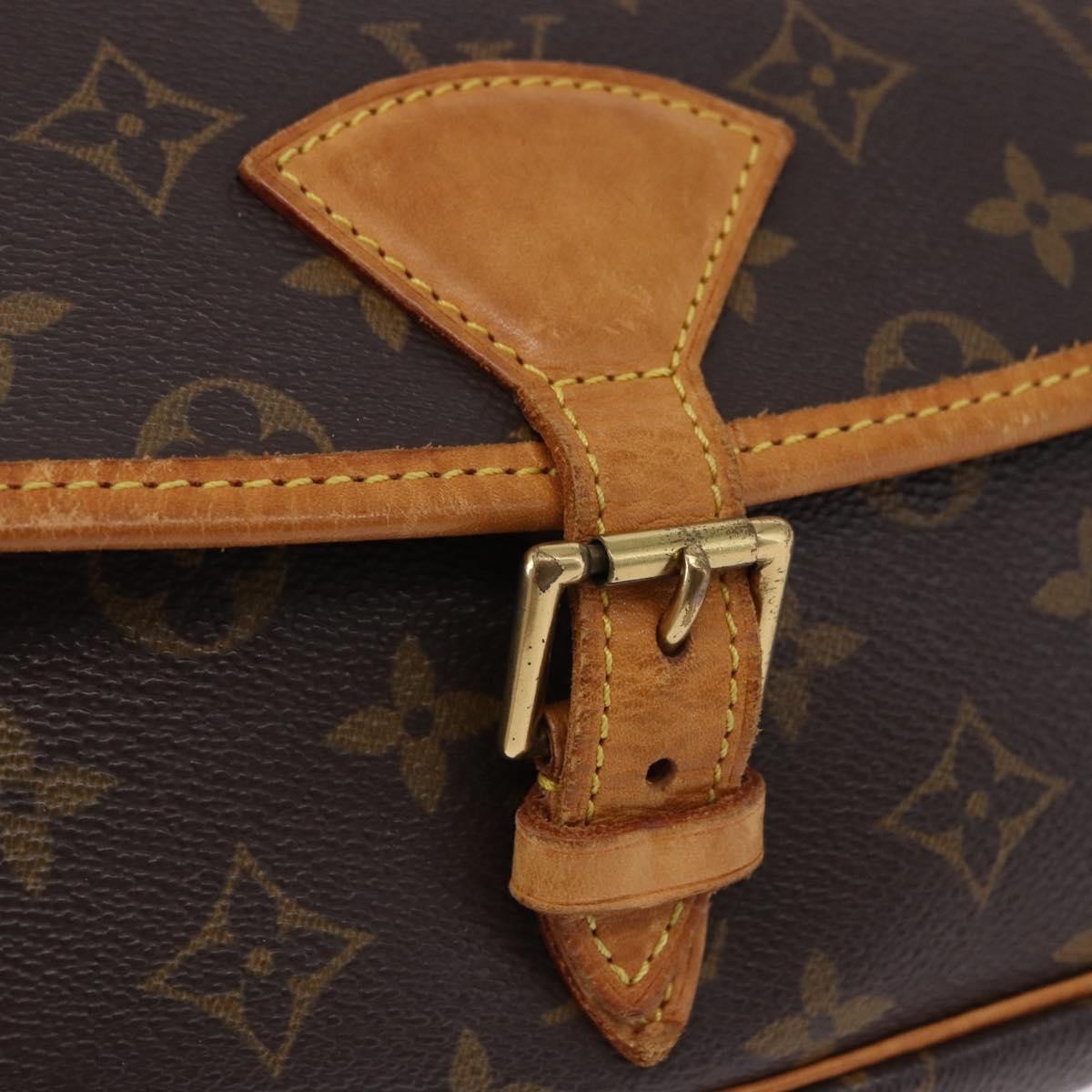 Louis Vuitton Sologne Monogram Brown Canvas Shoulder Bag Bag (Pre-Owned)
