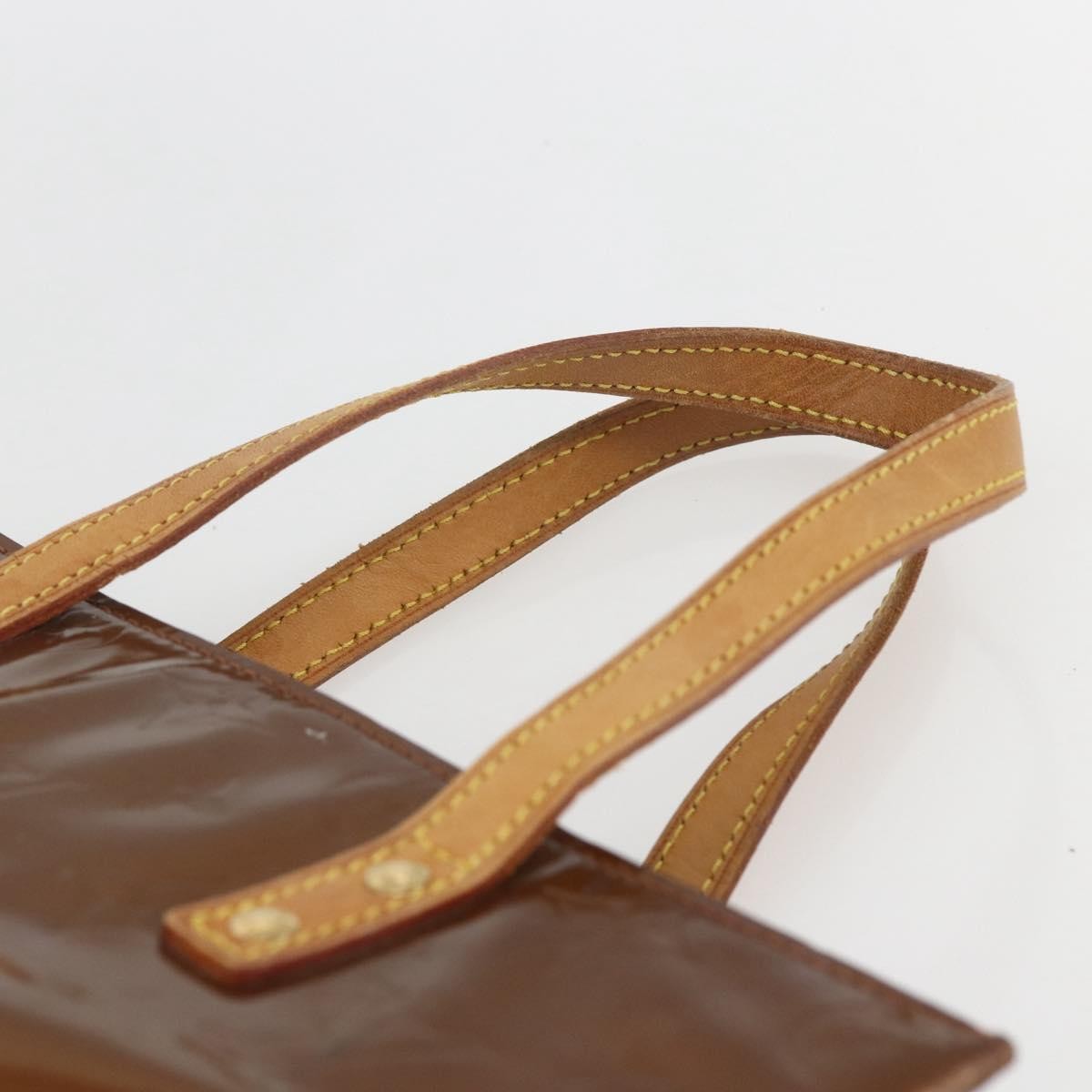 Louis Vuitton Reade Monogram Vernis Brown Patent_Leather Handbag (Pre-Owned)