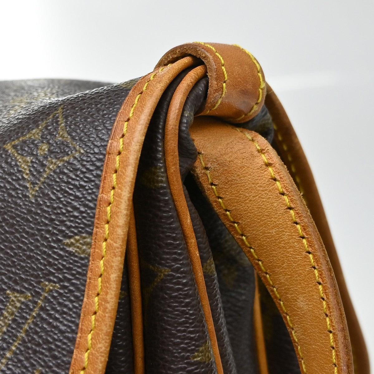 Louis Vuitton Saumur Monogram Canvas Brown Canvas Shoulder Bag Bag (Pre-Owned)