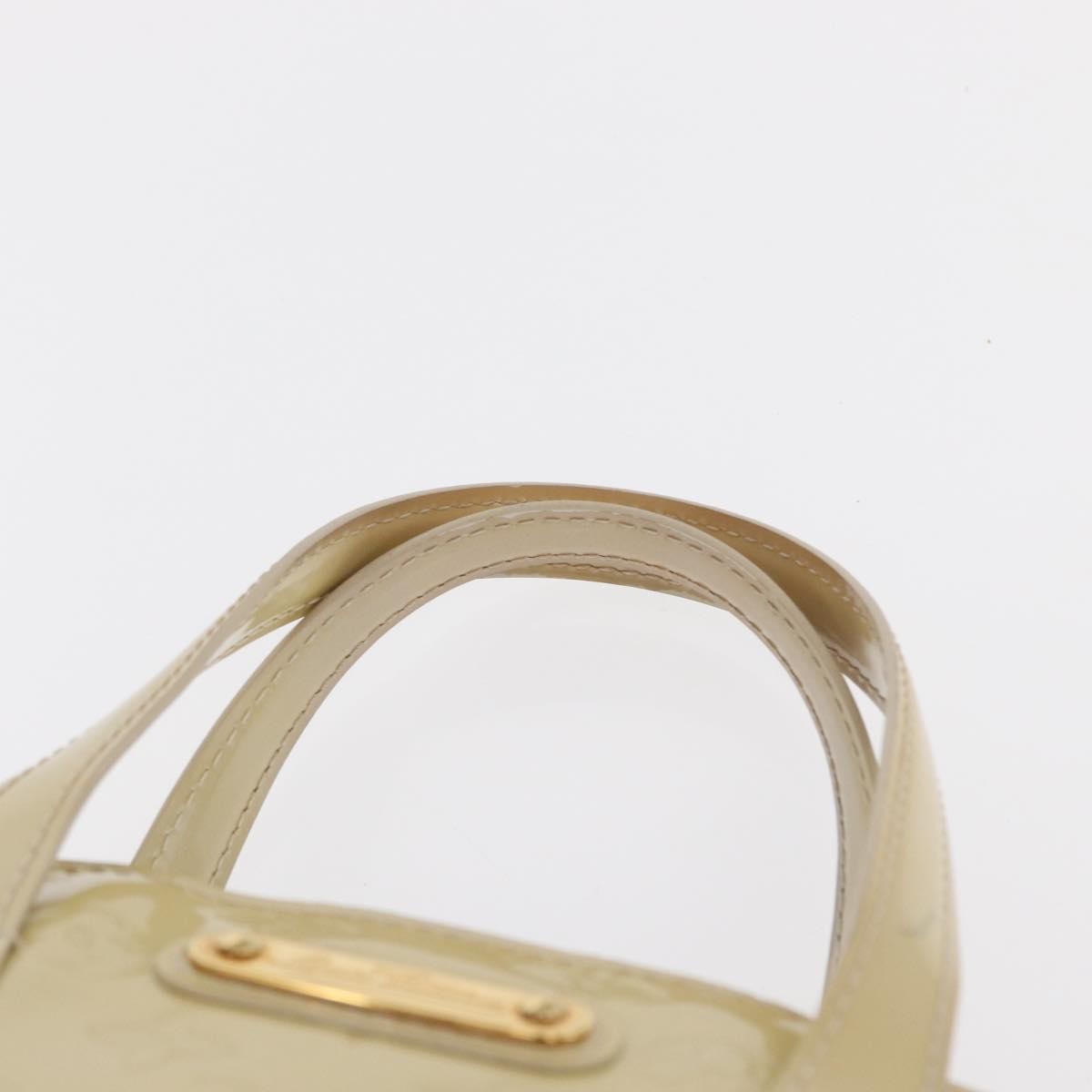 Louis Vuitton Wilshire Monogram Vernis Beige Patent_Leather Handbag (Pre-Owned)