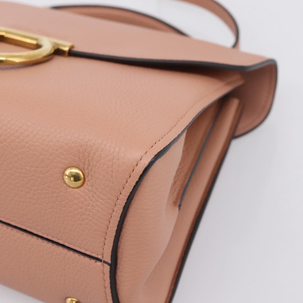 Salvatore Ferragamo Margot Satchel Leather Pink Leather Handbag (Pre-Owned)