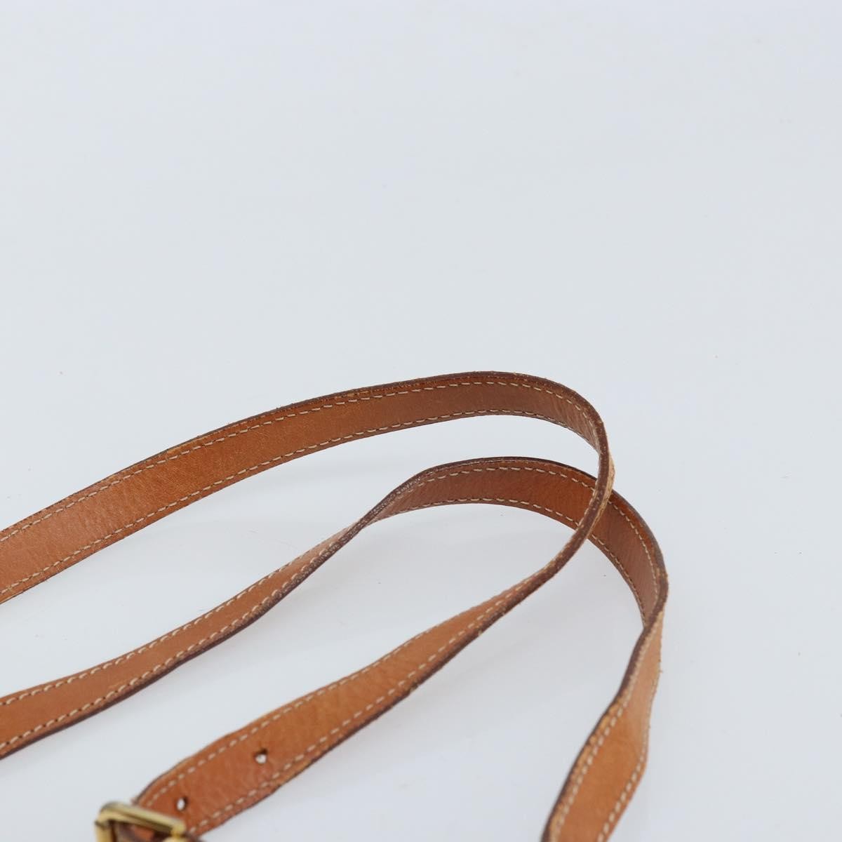 Celine Vintage Macadam Canvas And Leather Brown Canvas Backpack Bag (Pre-Owned)