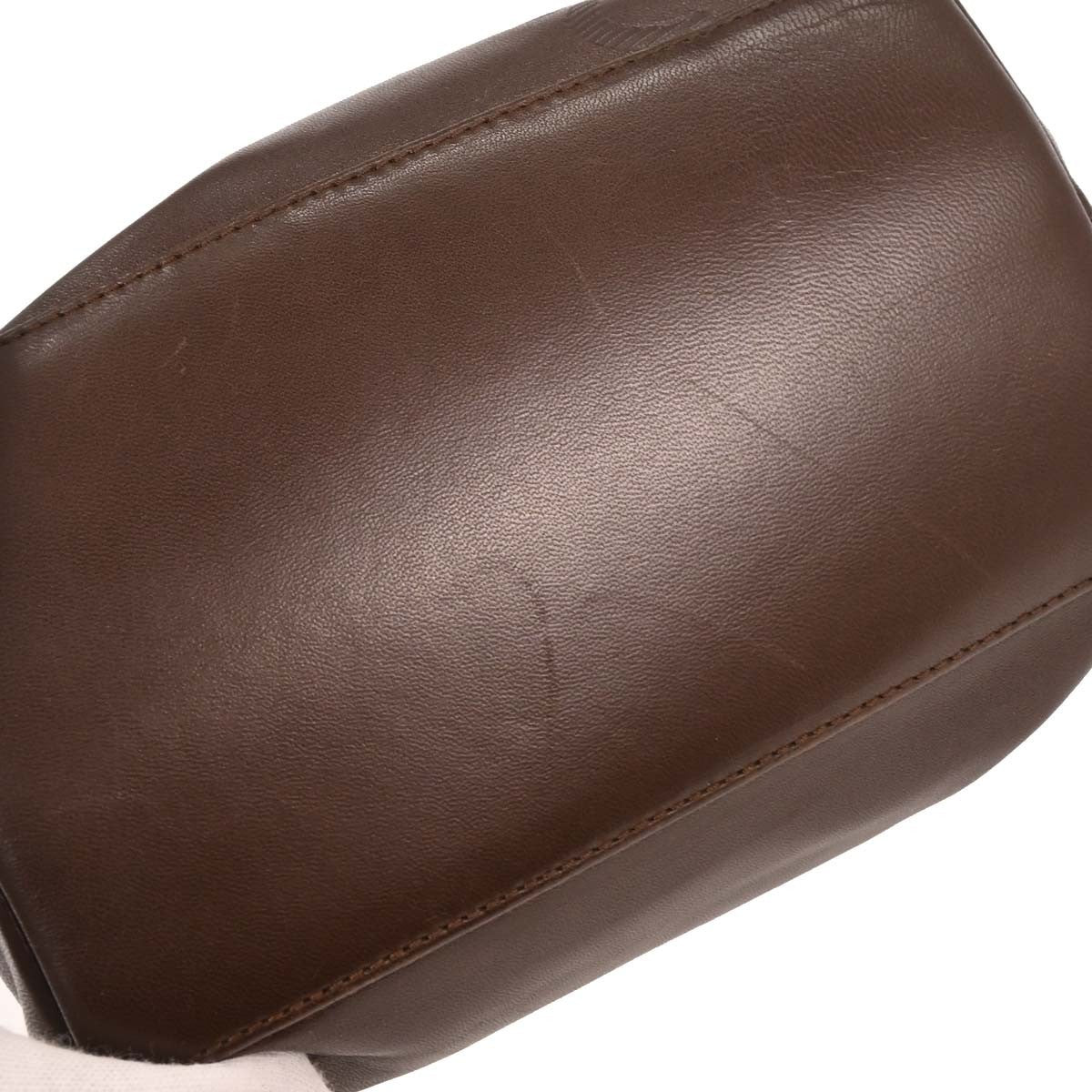Loewe Anagram Leather Brown Leather Handbag (Pre-Owned)