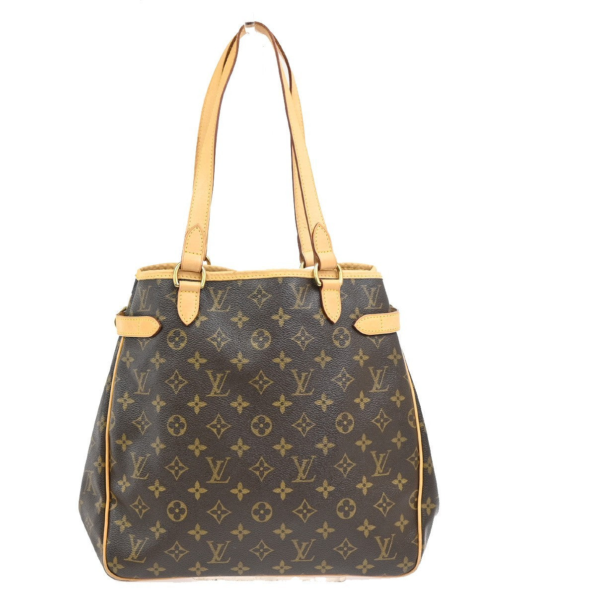 Louis Vuitton Batignolles Monogram Canvas Brown Leather Tote Bag Bag (Pre-Owned)