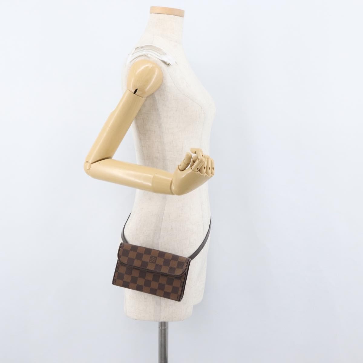 Louis Vuitton Florentine Waist Monogram Canvas Brown Canvas Clutche & Pouche Bag (Pre-Owned)