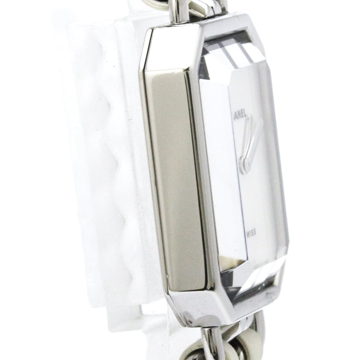 Chanel Premiere Rock Quartz Stainless Steel And Leather Watch (Pre-Owned)