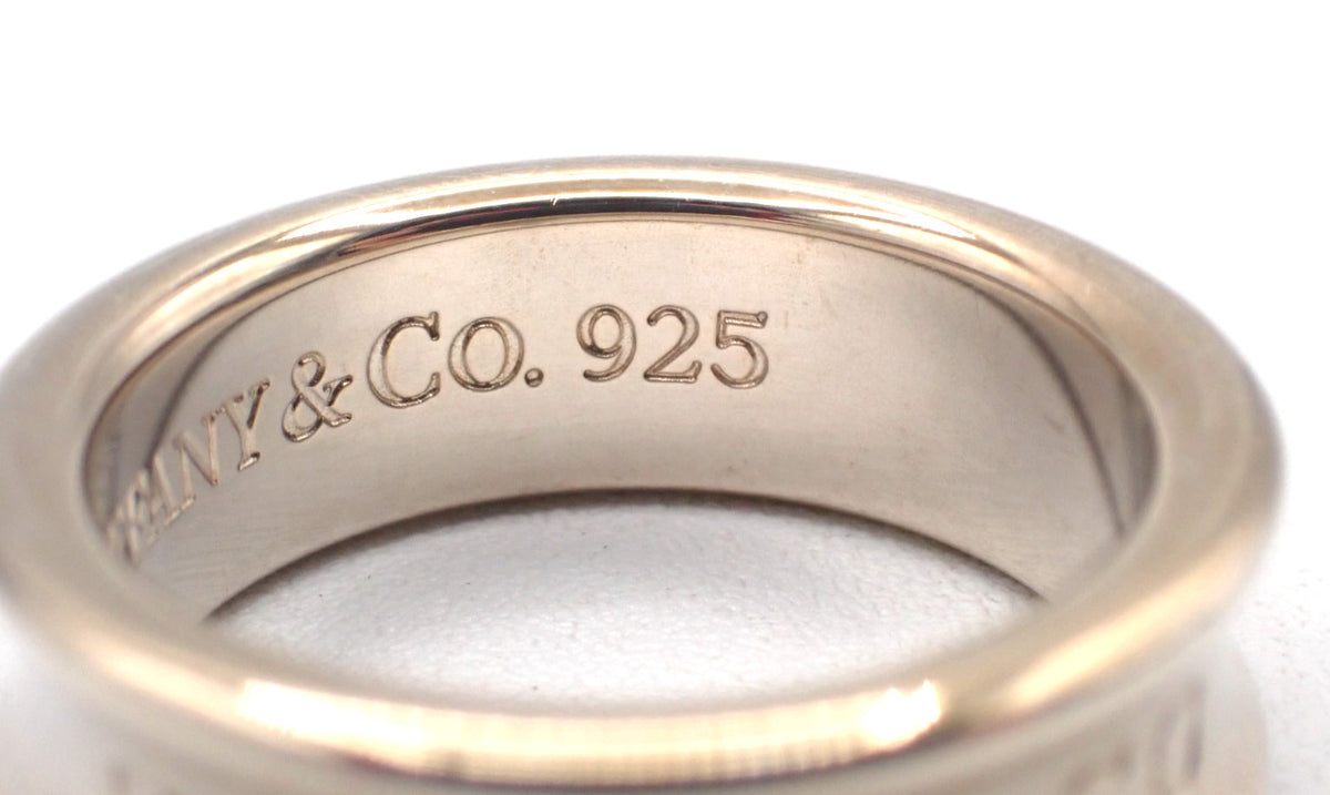 Tiffany & Co. 1837 Band Sterling Silver Silver Silver Ring Jewelry (Pre-Owned)