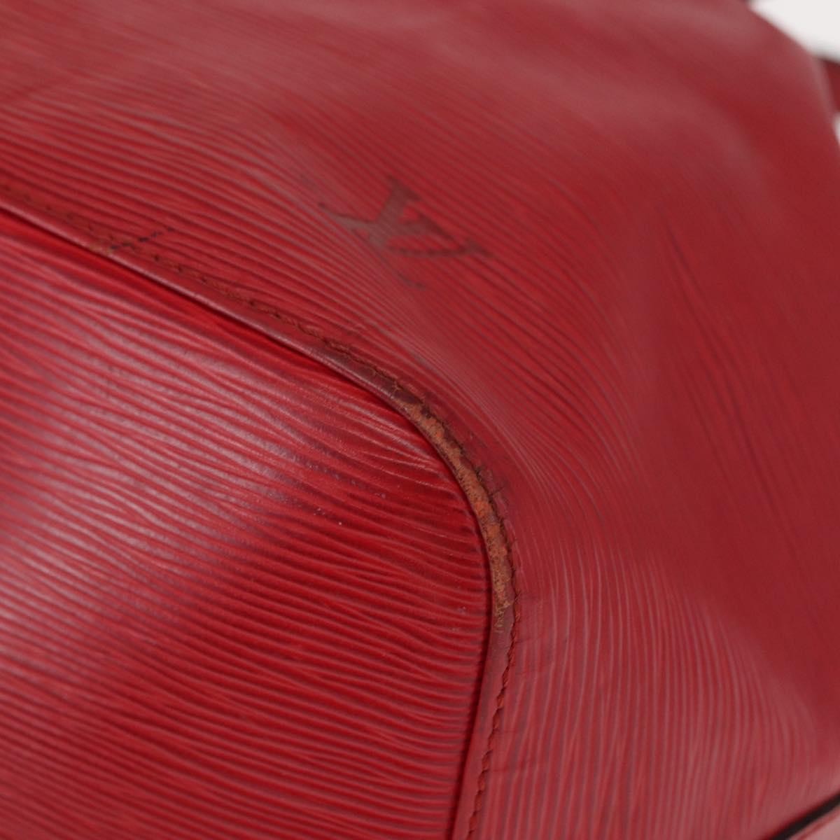 Louis Vuitton Petit Noe Epi Leather Red Leather Shoulder Bag Bag (Pre-Owned)