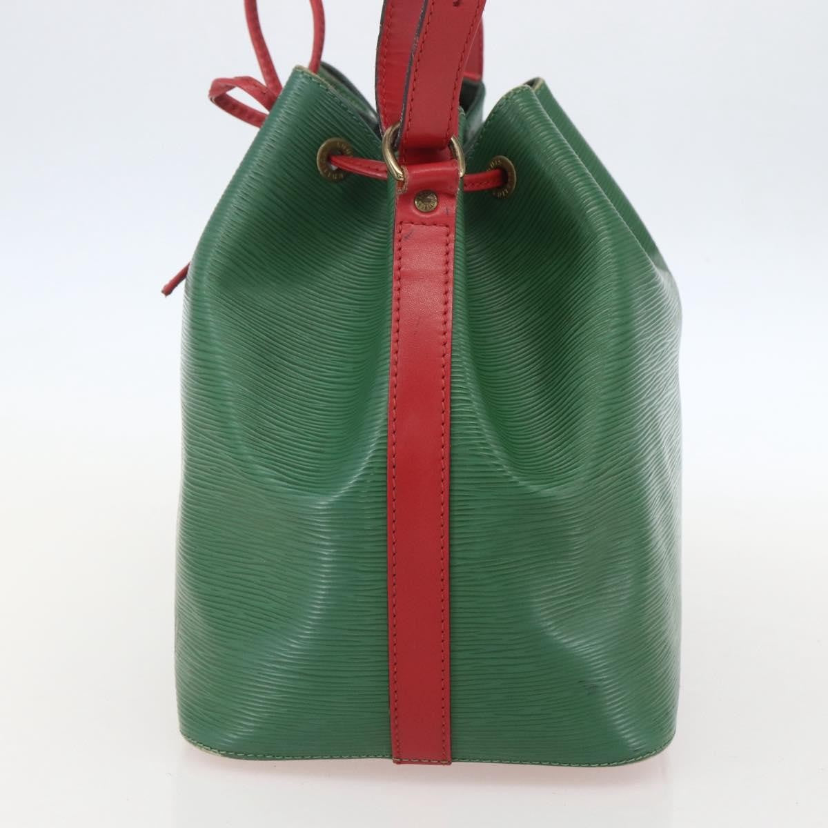 Louis Vuitton Bicolor Petit Noe Epi Leather Green Leather Shoulder Bag Bag (Pre-Owned)