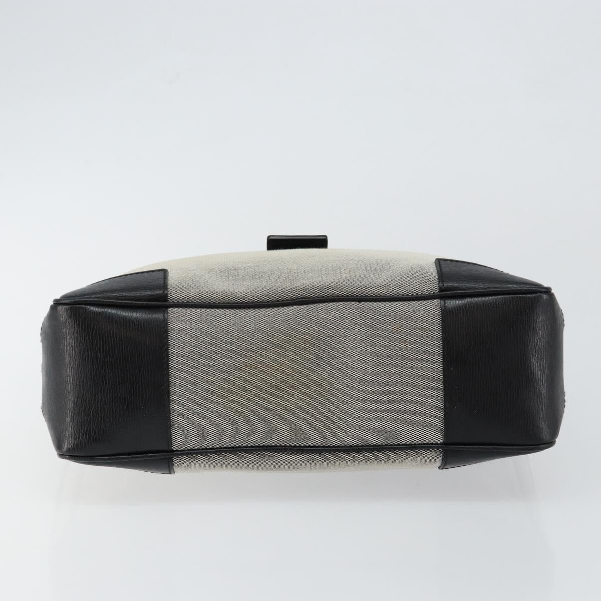 Gucci Vintage Square G Canvas Gray Canvas Handbag (Pre-Owned)