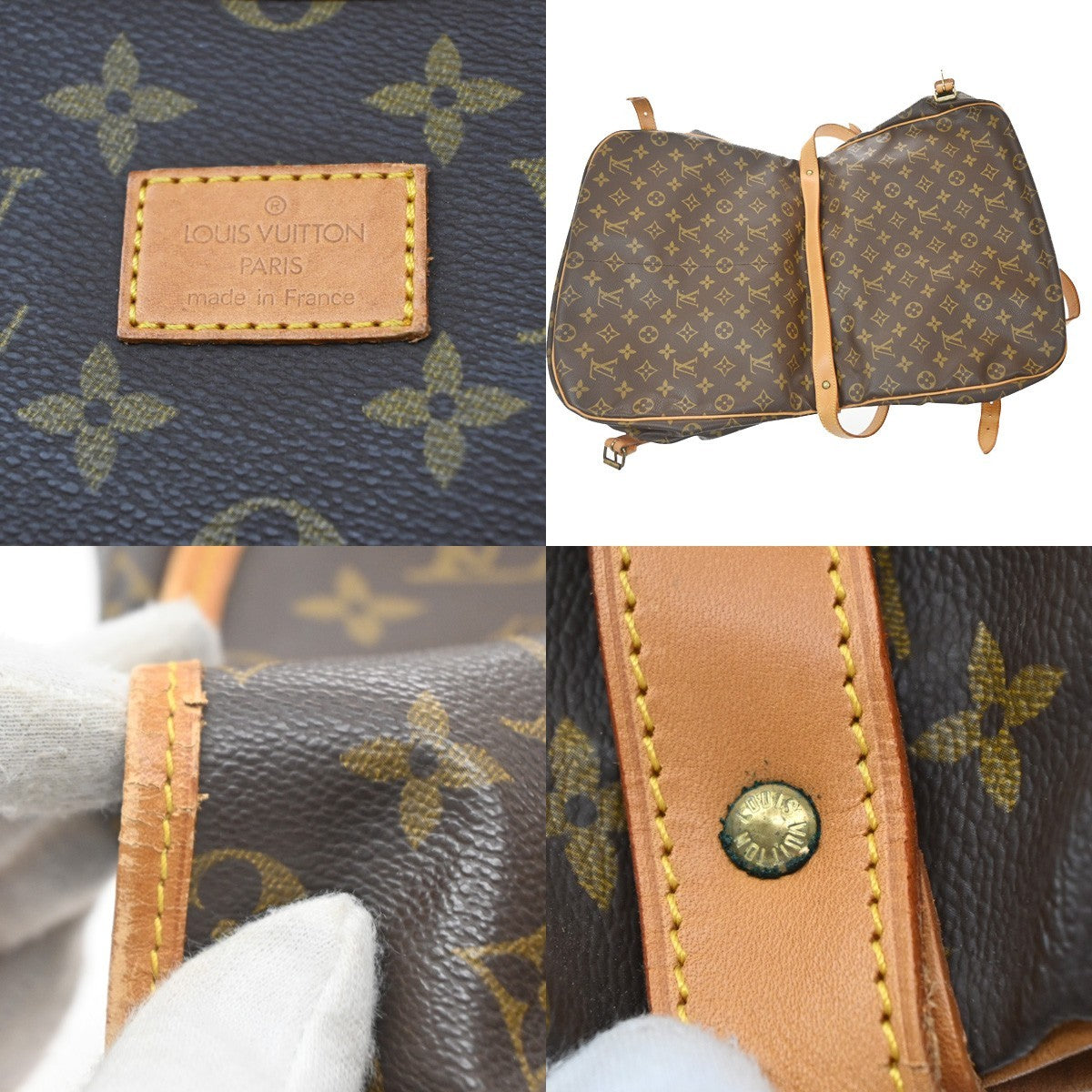 Louis Vuitton Saumur Monogram Canvas Brown Canvas Shoulder Bag Bag (Pre-Owned)