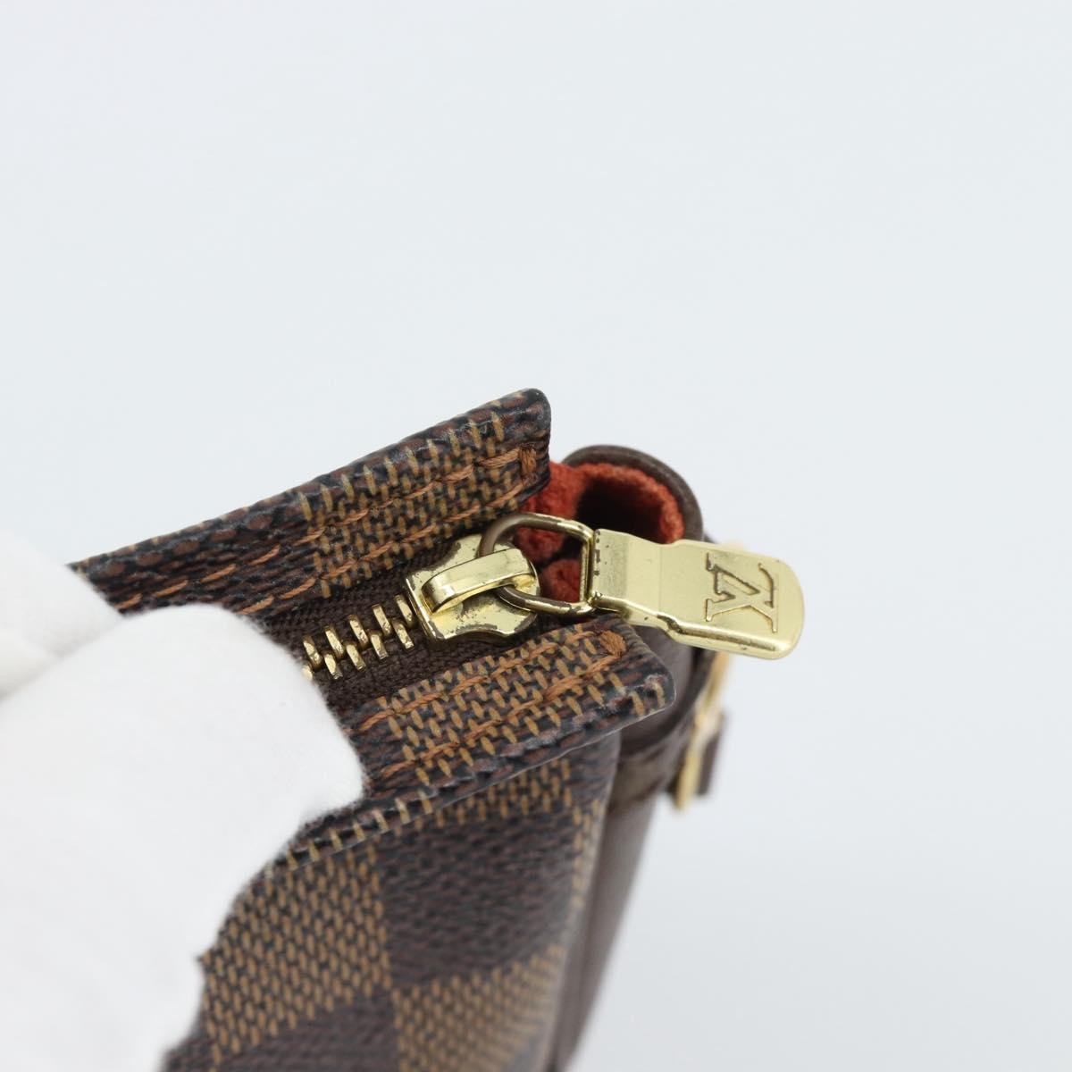 Louis Vuitton Trousse Make Up Damier Brown Canvas Clutche & Pouche Bag (Pre-Owned)