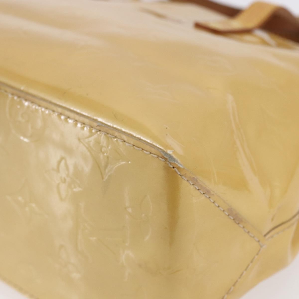 Louis Vuitton Reade Monogram Vernis Beige Patent_Leather Handbag (Pre-Owned)