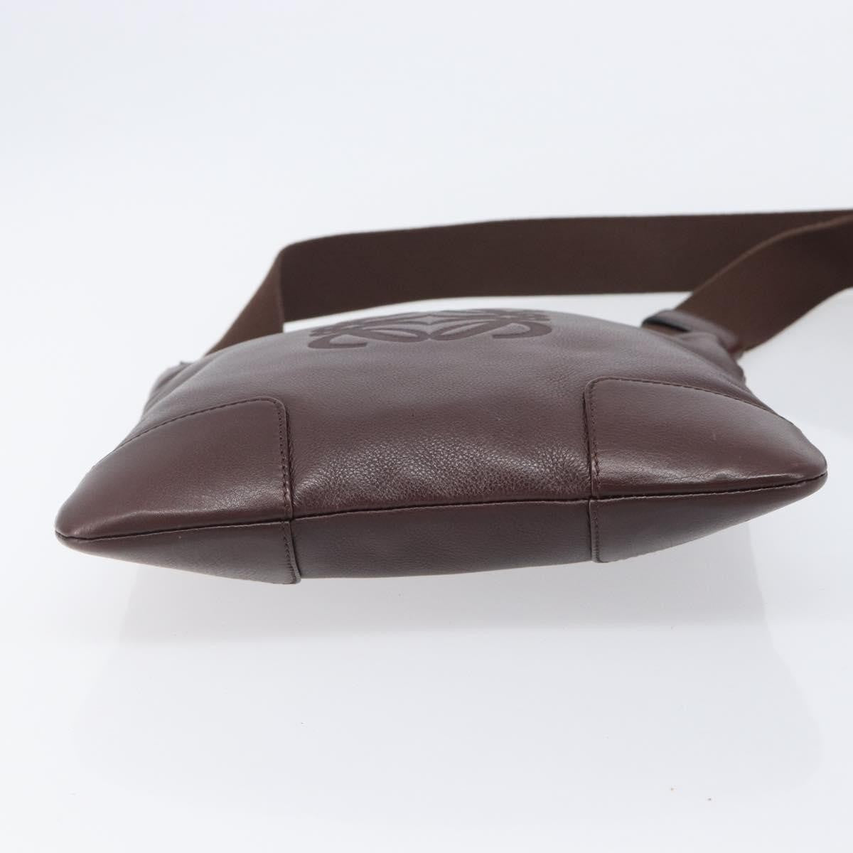 Loewe Anagram Leather Brown Leather Shoulder Bag Bag (Pre-Owned)