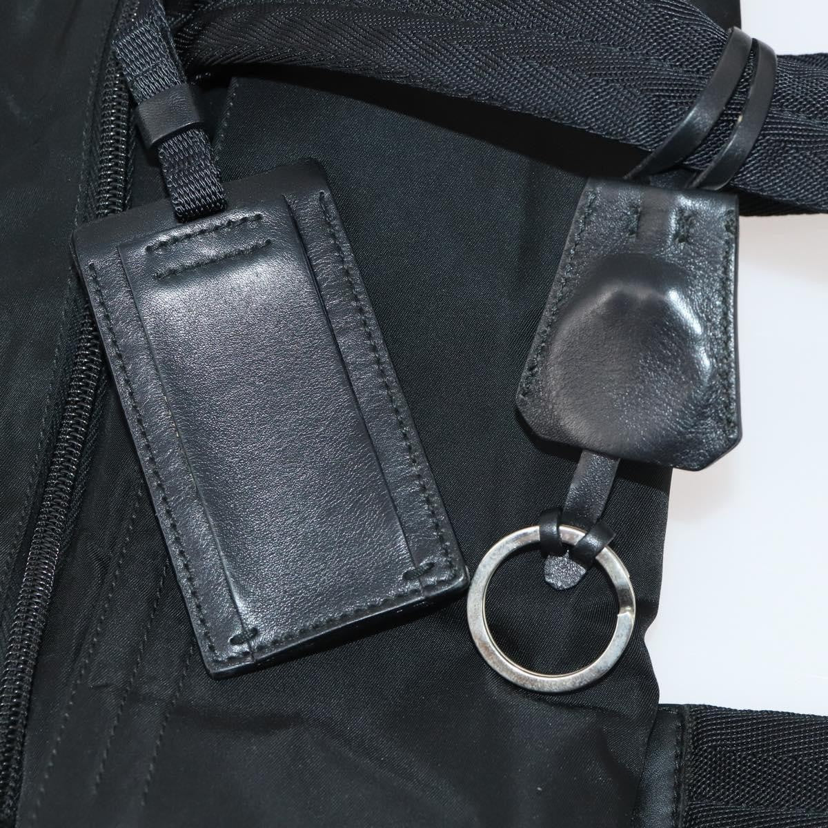 Prada Garment Carrier Tessuto Black Nylon Handbag (Pre-Owned)