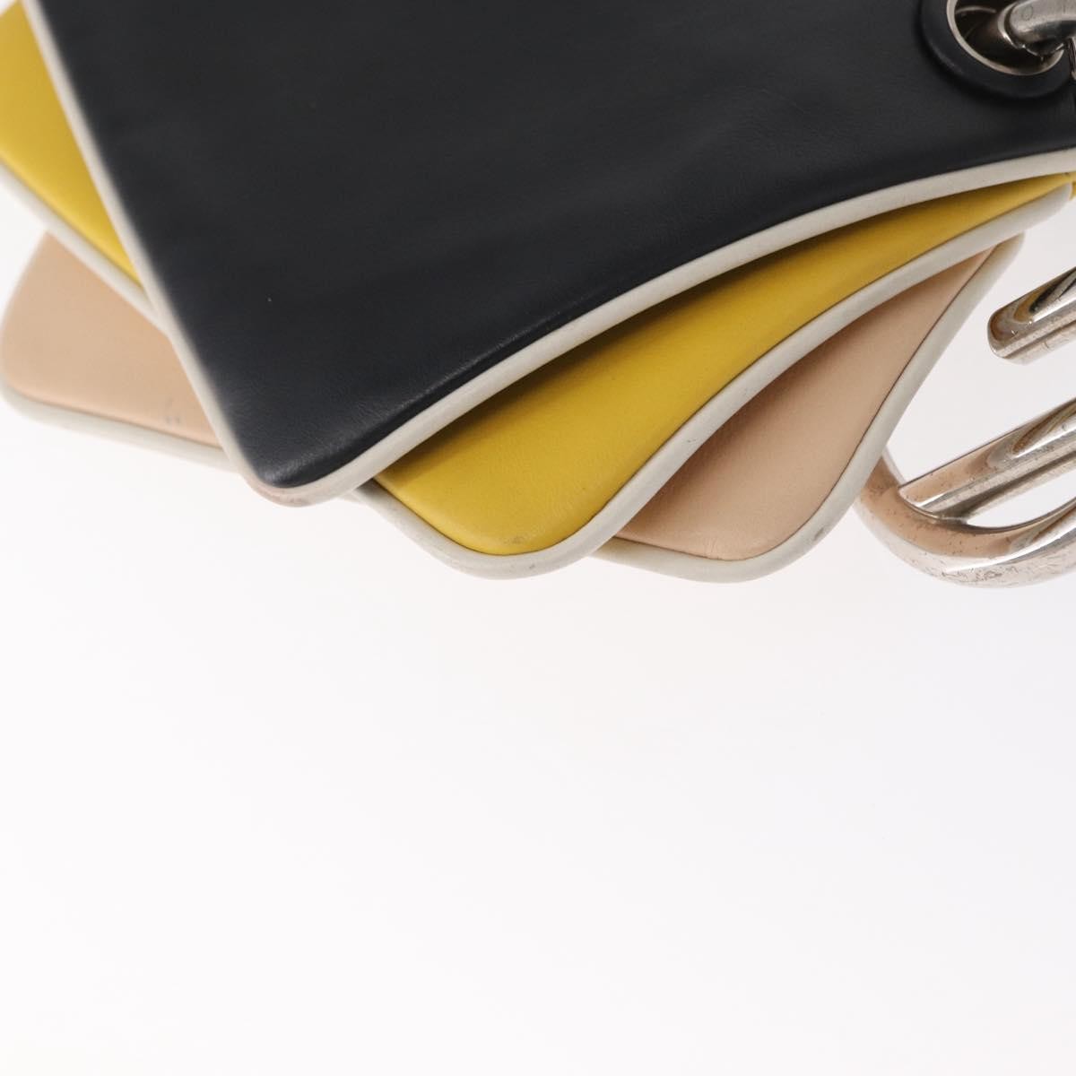 Fendi Triplette Pouch Set Calfskin Multicolour Leather Clutche & Pouche Bag (Pre-Owned)