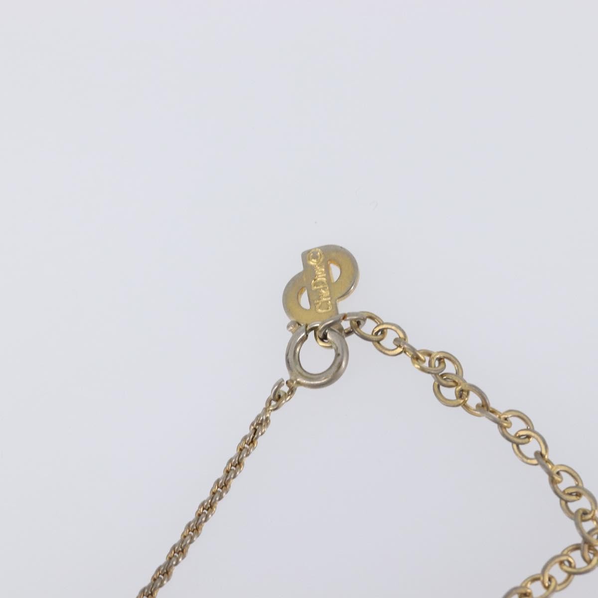 Christian Dior Vintage Cd Pendant Metal Gold Metal Necklace Jewelry (Pre-Owned)