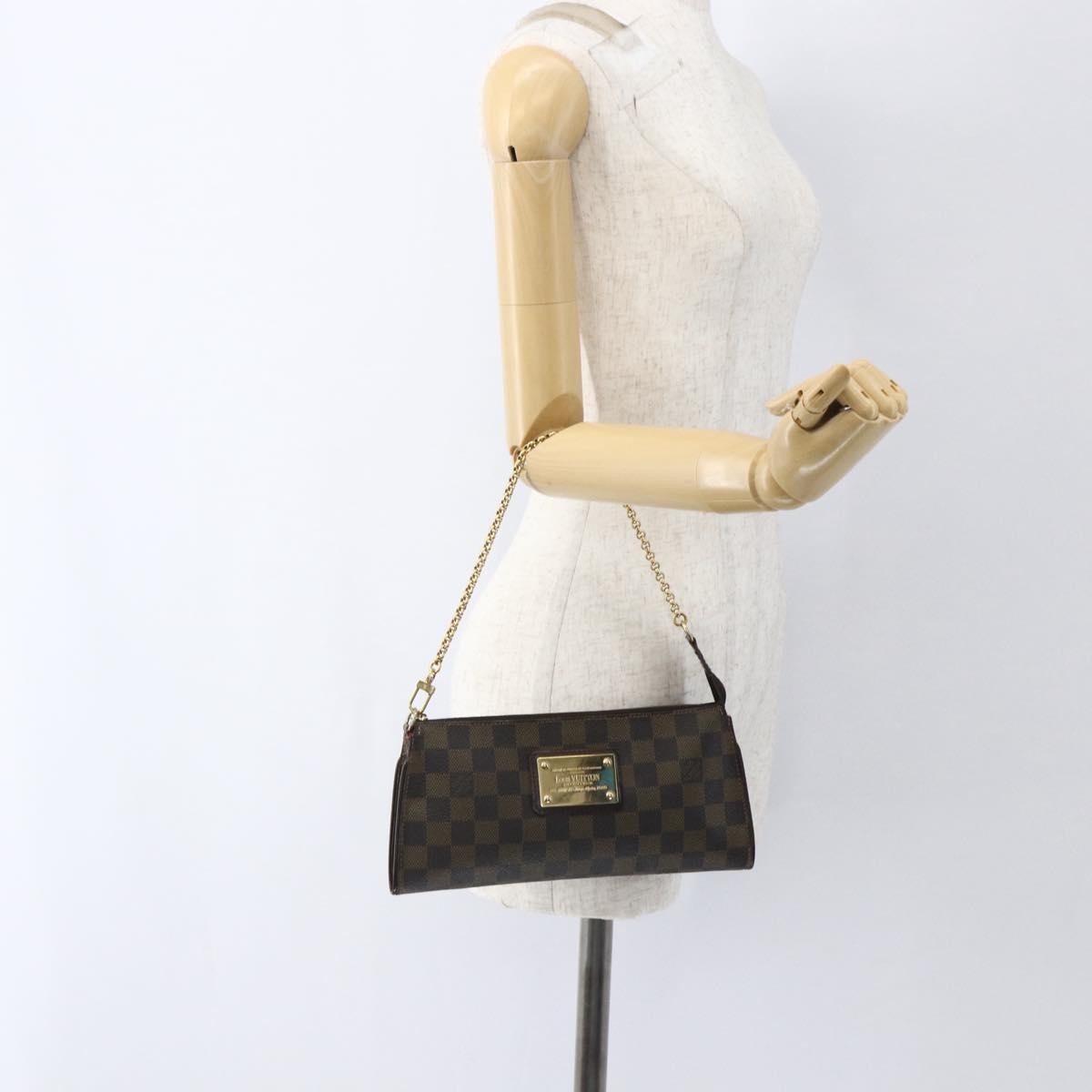 Louis Vuitton Sophie Damier Ebene Brown Canvas Clutche & Pouche Bag (Pre-Owned)