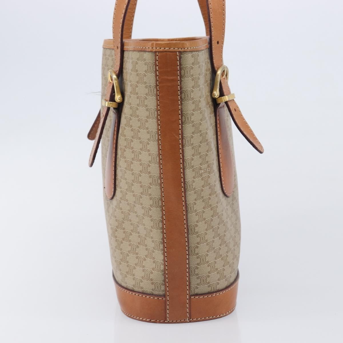 Celine Macadam Canvas And Leather Beige Canvas Tote Bag Bag (Pre-Owned)