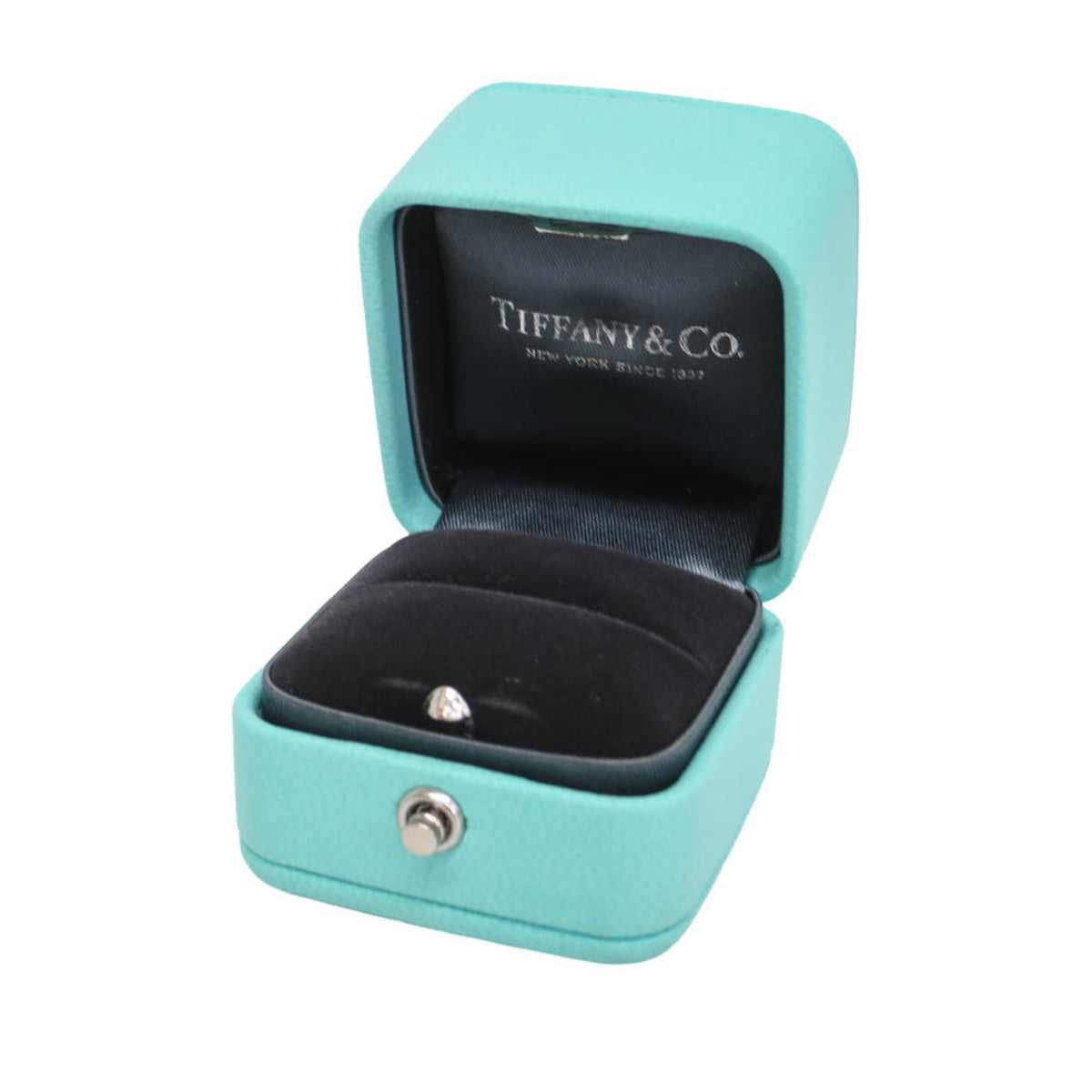 Tiffany & Co. Harmony Solitaire Platinum And Pave Diamonds With Rbc Diamond F/Si1 Silver Platinum Ring Jewelry (Pre-Owned)
