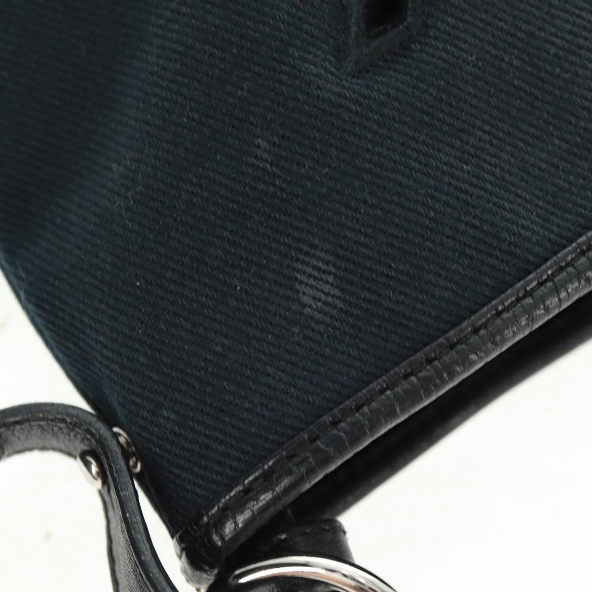 Saint Laurent Vintage Canvas Black Canvas Handbag (Pre-Owned)