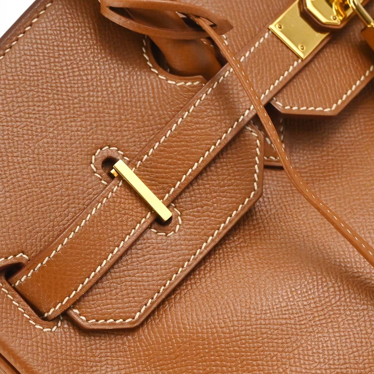 Hermes Birkin Gold Courchevel With Gold Hardware Gold Leather Handbag (Pre-Owned)