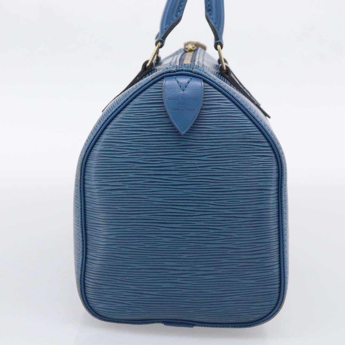 Louis Vuitton Speedy Epi Leather Blue Leather Handbag (Pre-Owned)