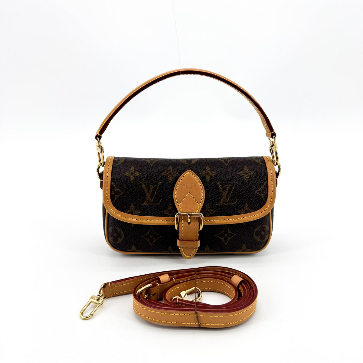 Louis Vuitton Diane Nm Monogram Canvas Brown Canvas Handbag (Pre-Owned)