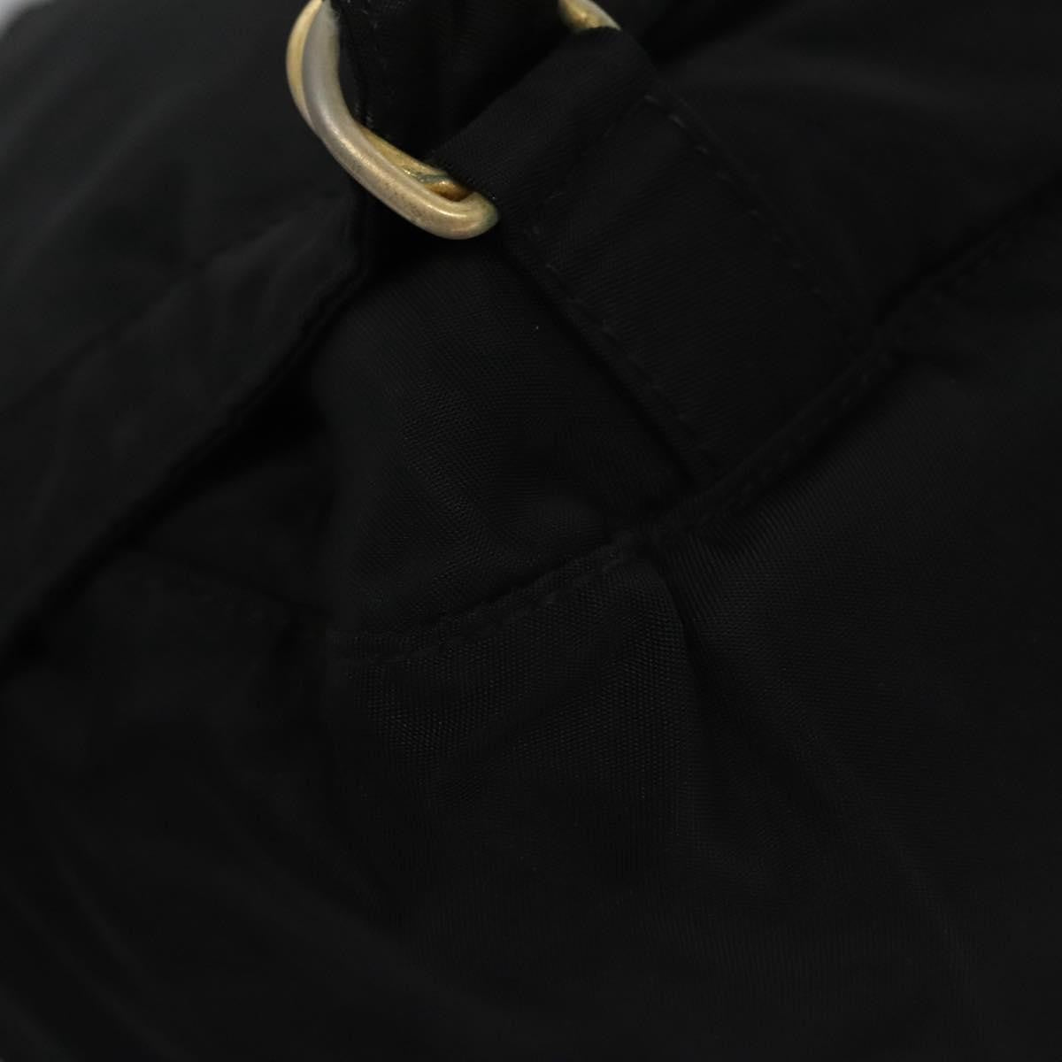Prada Flap Drawstring Tessuto Black Nylon Backpack Bag (Pre-Owned)
