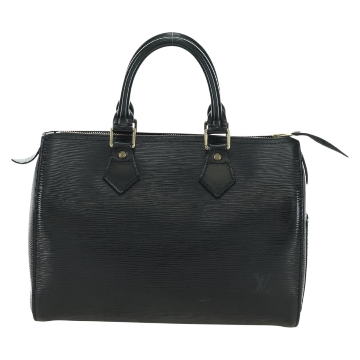 Louis Vuitton Speedy Epi Leather Black Leather Handbag (Pre-Owned)