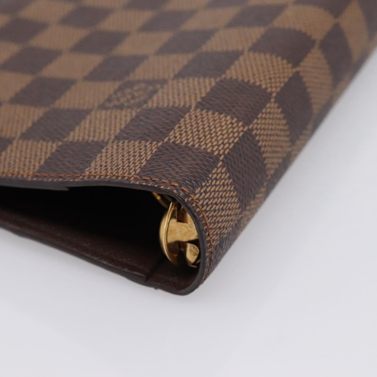 Louis Vuitton Agenda Cover Damier Canvas Brown Canvas Wallets Accessory (Pre-Owned)