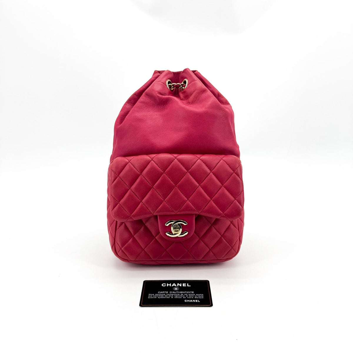 Chanel Backpack In Seoul Lambskin Pink Leather Backpack Bag (Pre-Owned)