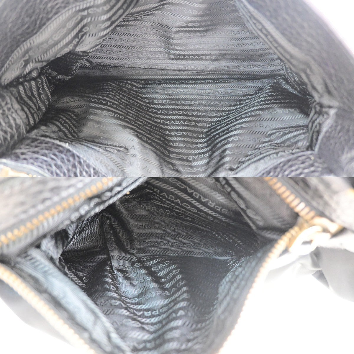Prada Tessuto Tote Nylon And Leather Black Nylon Handbag (Pre-Owned)