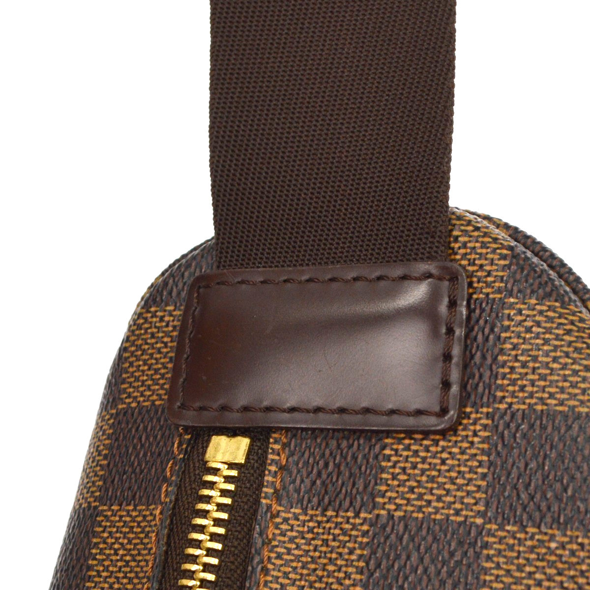 Louis Vuitton Melville Waist Damier Ebene Brown Canvas Shoulder Bag Bag (Pre-Owned)