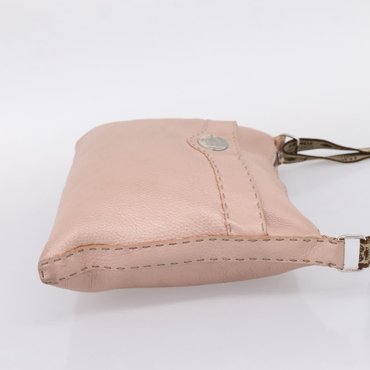 Fendi Selleria Leather Pink Leather Crossbody Bag Bag (Pre-Owned)