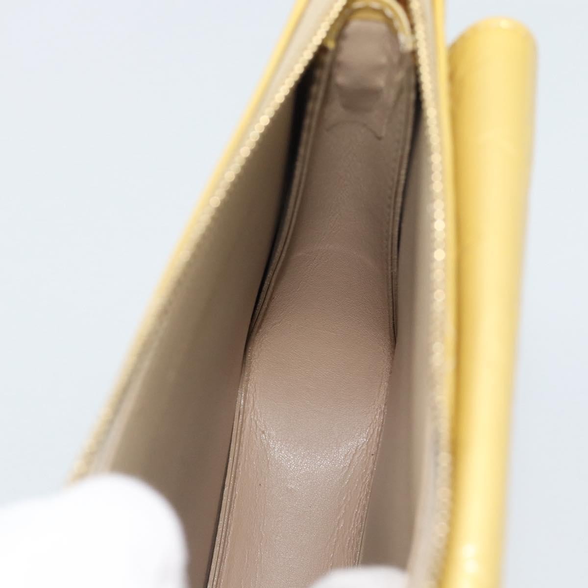 Louis Vuitton Mott Monogram Vernis Beige Patent_Leather Clutche & Pouche Bag (Pre-Owned)