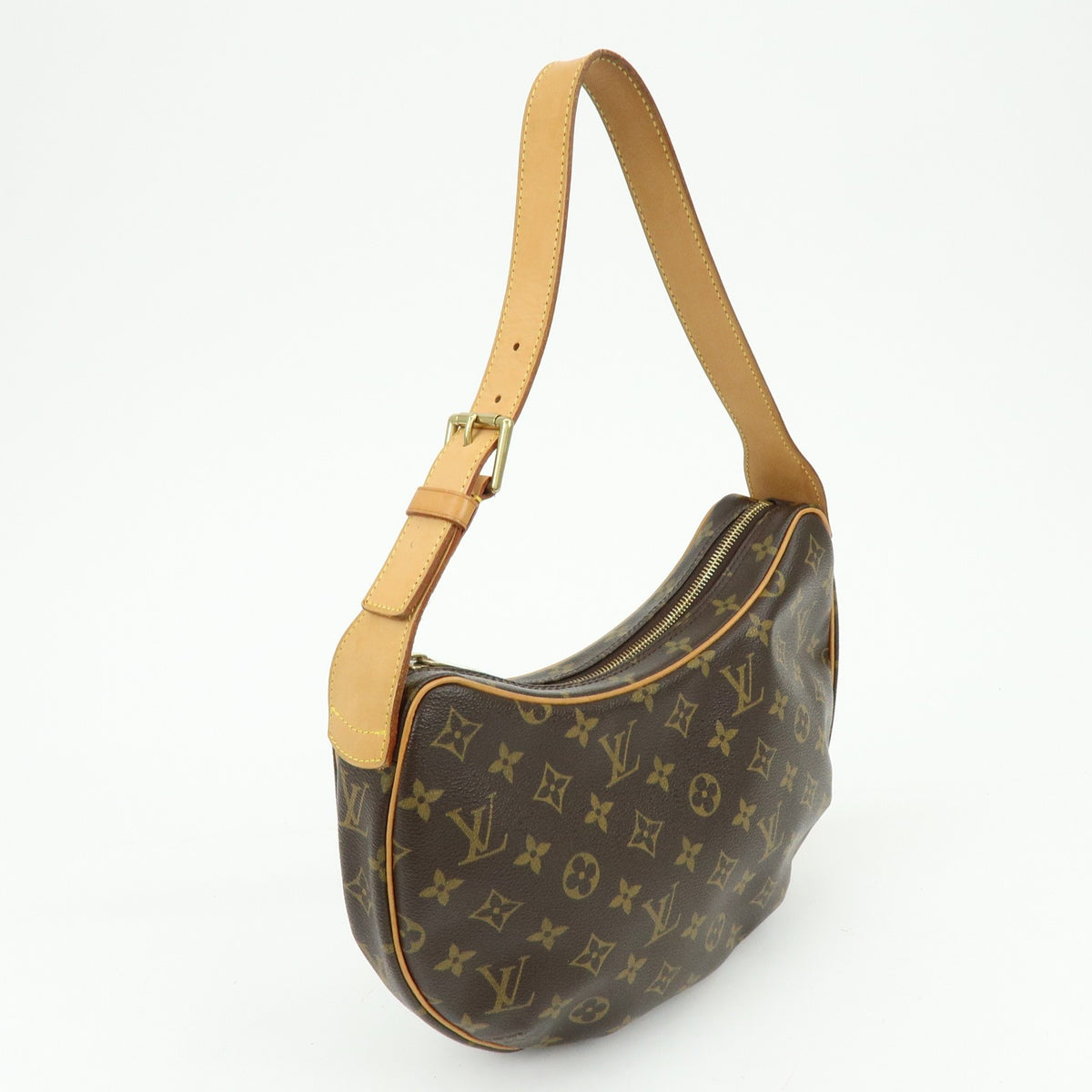 Louis Vuitton Croissant Monogram Canvas Brown Canvas Handbag (Pre-Owned)