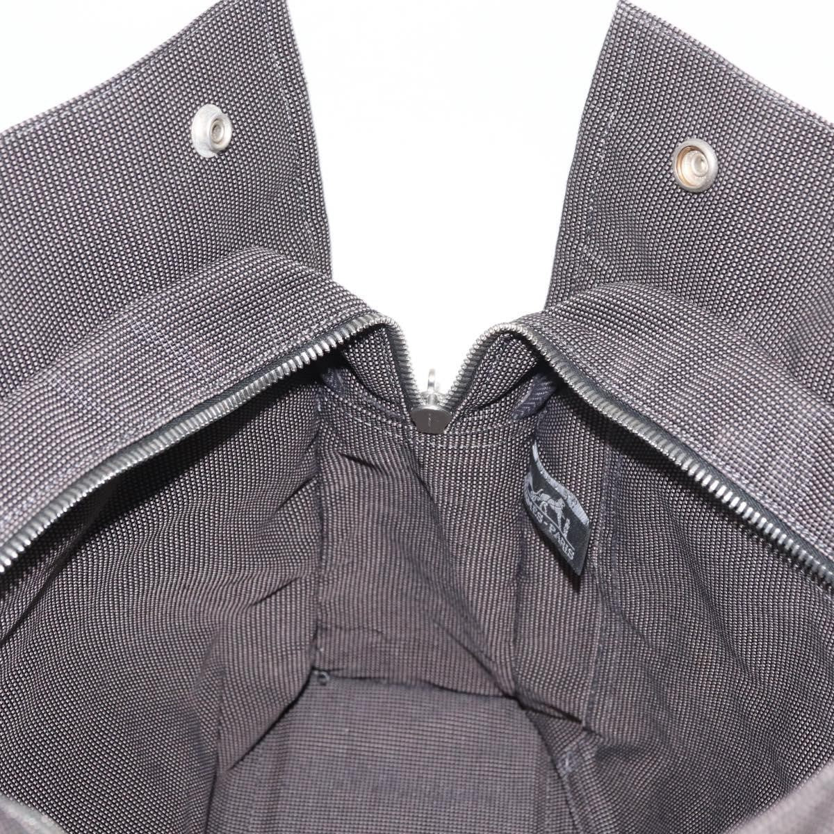 Hermes Fourre-Tout Herline Canvas Gray Canvas Tote Bag Bag (Pre-Owned)