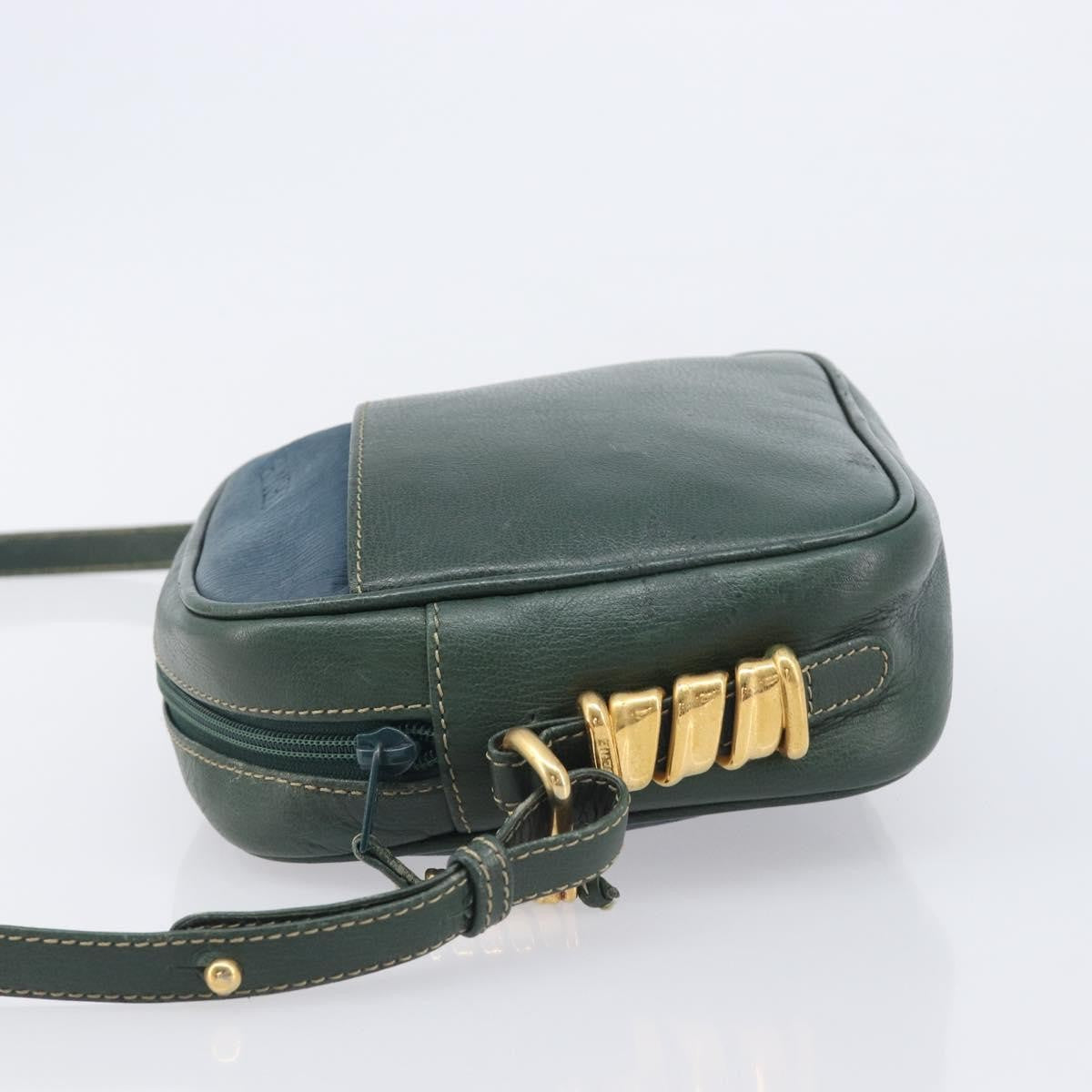 Loewe Velazquez Shoulderbag Leather Green Leather Shoulder Bag Bag (Pre-Owned)