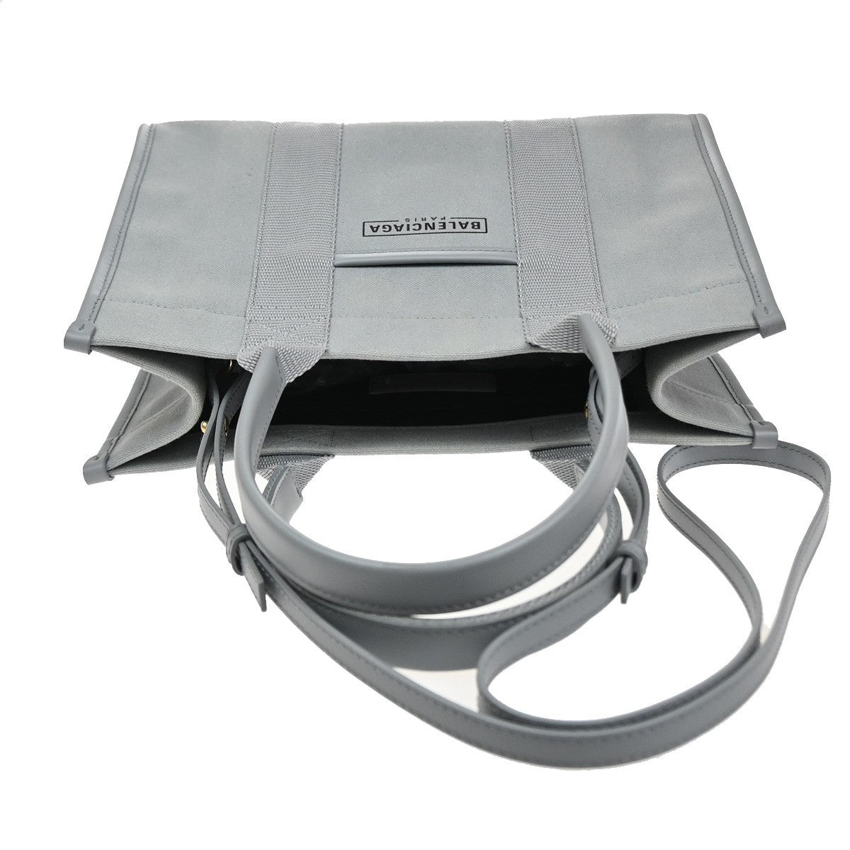 Balenciaga Hardware Canvas Gray Canvas Tote Bag Bag (Pre-Owned)