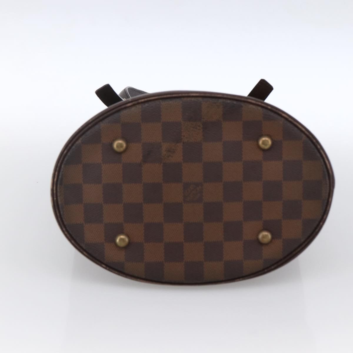 Louis Vuitton Marais Bucket Damier Ebene Brown Canvas Shoulder Bag Bag (Pre-Owned)