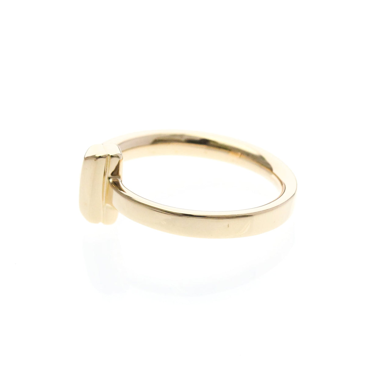 Tiffany & Co. T One 18K White Gold Gold Pink_Gold Ring Jewelry (Pre-Owned)