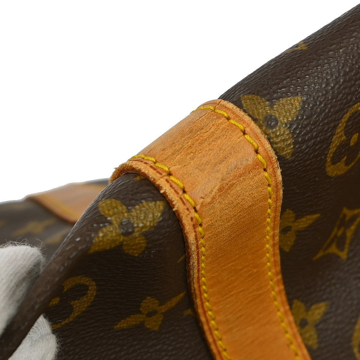 Louis Vuitton Keepall Bandoulière Monogram Brown Canvas Travel Bag Bag (Pre-Owned)