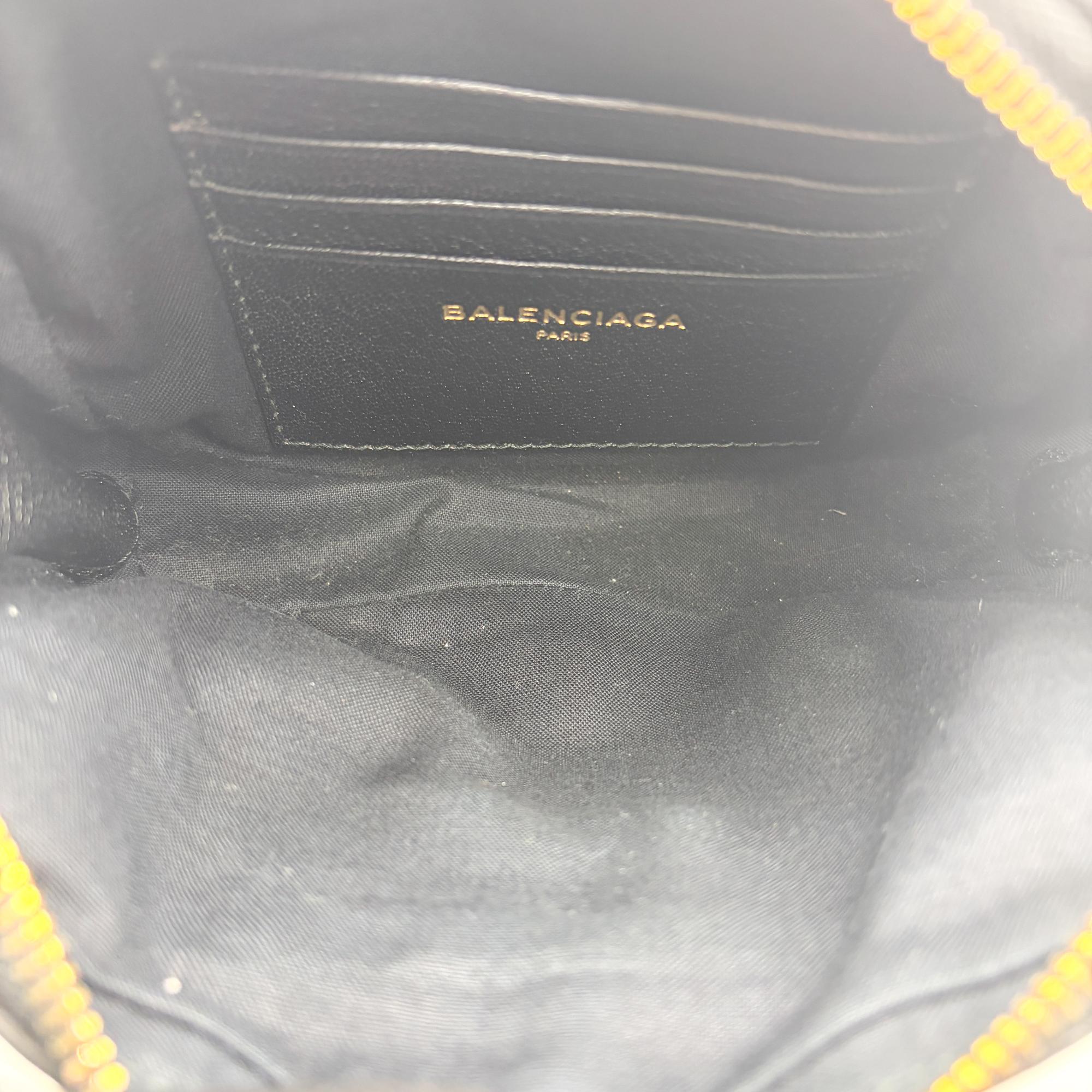 Balenciaga Classic Studs Chain Reporter Leather Black Leather Crossbody Bag Bag (Pre-Owned)