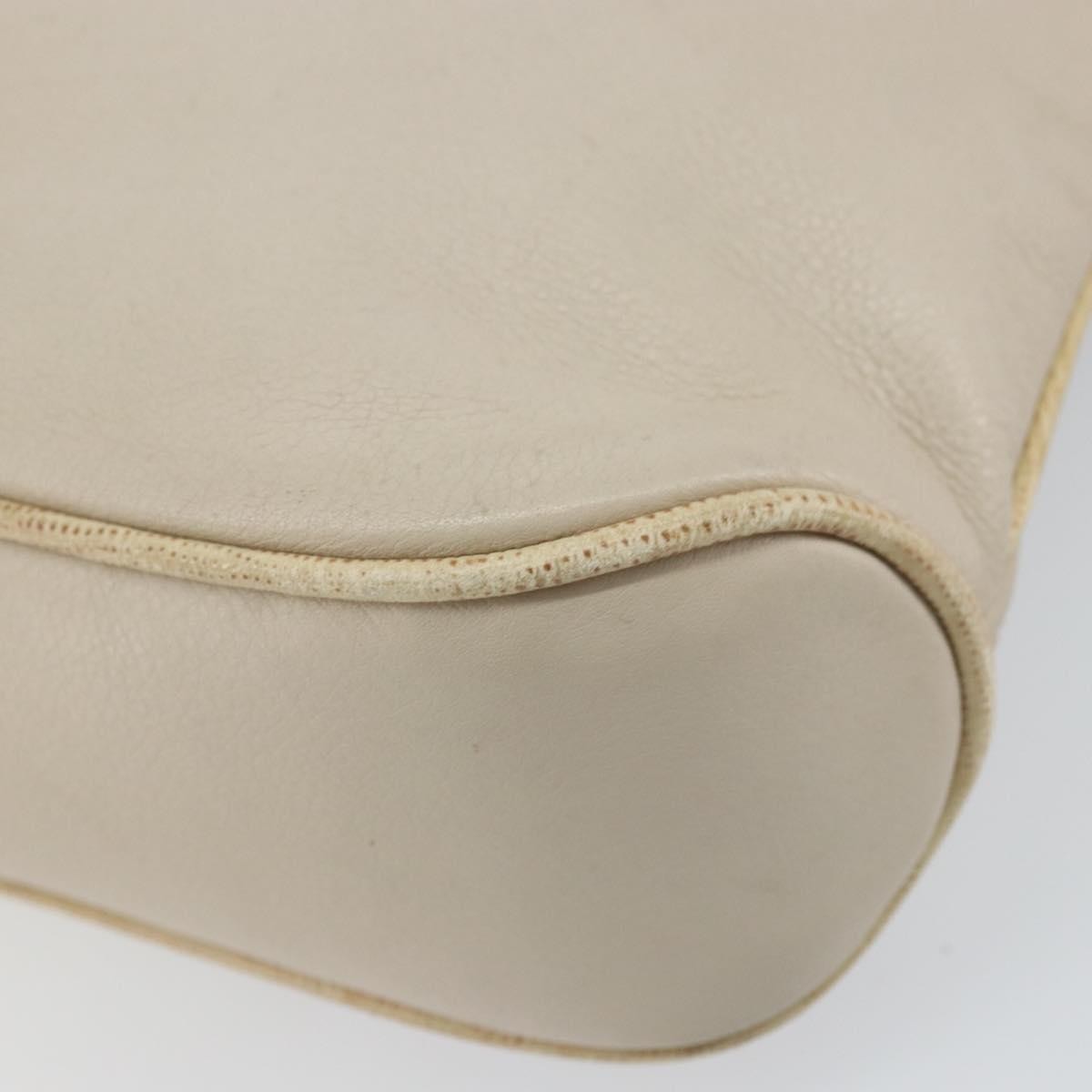 Celine Vintage Leather Beige Leather Shoulder Bag Bag (Pre-Owned)
