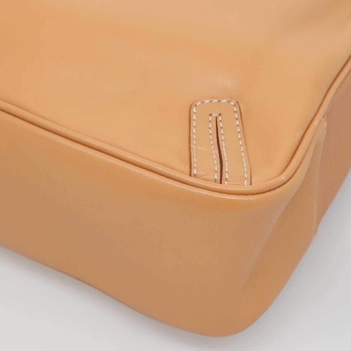 Burberry Shoulder Leather Beige Leather Shoulder Bag Bag (Pre-Owned)