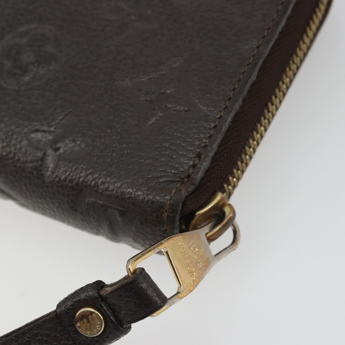 Louis Vuitton Zippy Wallet Nm Leather Empreinte Brown Leather Wallets Accessory (Pre-Owned)