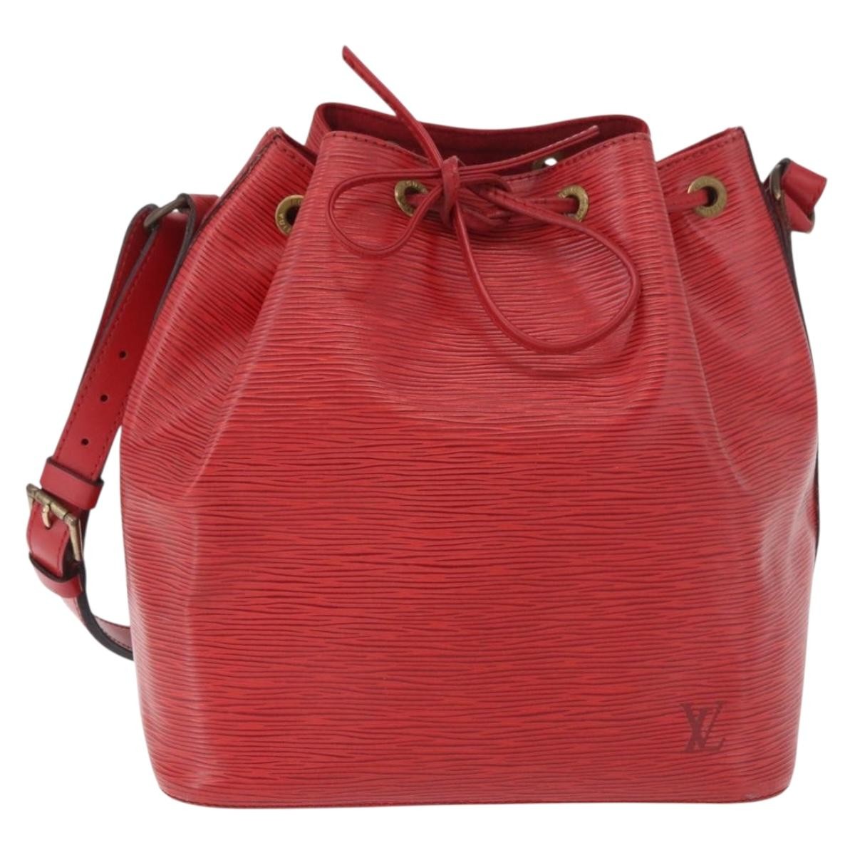 Louis Vuitton Petit Noe Epi Leather Red Leather Shoulder Bag Bag (Pre-Owned)